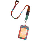 LANYARD & ID CARD HOLDER - ABORIGINAL ART- WURUNG BRANCHES - AUSTRALIA, INDIGENOUS, SOUVENIR, GIFT