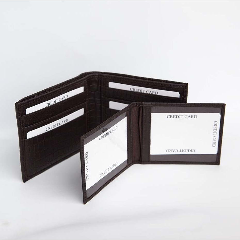 aboriginal leather wallet brown