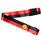 2 x LUGGAGE STRAPS, SUITCASE BELTS - ABORIGINAL FLAG - AUSTRALIA, INDIGENOUS, SOUVENIR, GIFT