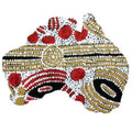 FRIDGE MAGNET - ABORIGINAL ART - MAP OF AUSTRALIA - MADE IN AUSTRALIA - GLENYS GIBSON - FLEXI - INDIGENOUS, SOUVENIR, GIFT