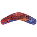FRIDGE MAGNET - ABORIGINAL ART - BOOMERANG - MADE IN AUSTRALIA - ALISON MUNTI RILEY, BLUE RED - FLEXI - INDIGENOUS, SOUVENIR, GIFT