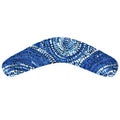 FRIDGE MAGNET - ABORIGINAL ART - BOOMERANG - MADE IN AUSTRALIA - SABRINA ROBERTSON, BLUE - FLEXI - INDIGENOUS, SOUVENIR, GIFT