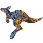 FRIDGE MAGNET - ABORIGINAL ART - KANGAROO - MADE IN AUSTRALIA - WOMEN GATHERING AT WATERHOLES - FLEXI - INDIGENOUS, SOUVENIR, GIFT