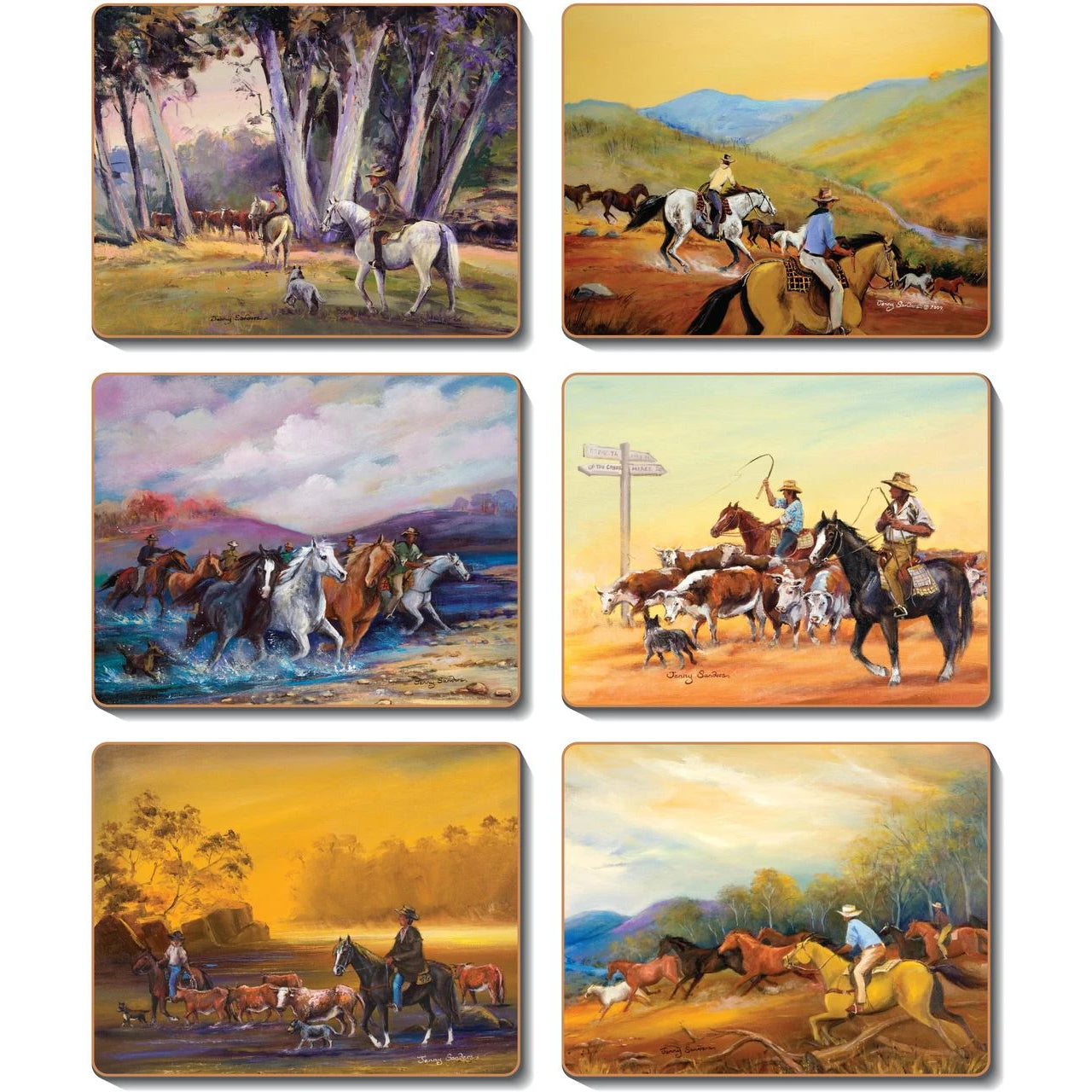 australian placemats coasters