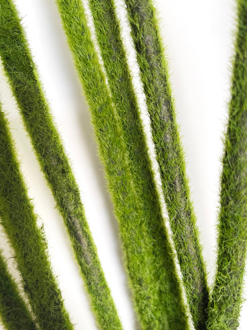 10 x THICK MOSS STICKS, STEMS - 100CM - WIRED, BENDABLE, ARTIFICIAL, FAKE, VASE, DECOR, DIY CRAFT PROJECT