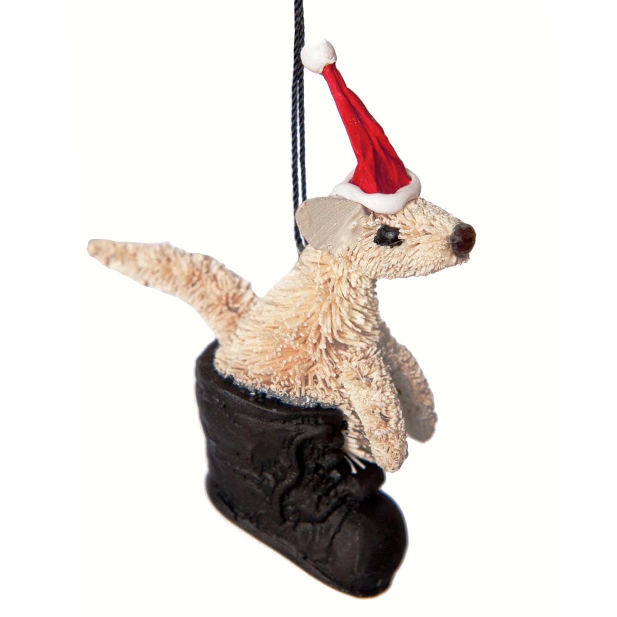 joey kangaroo in boot christmas ornament