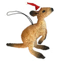 large brown kangaroo christmas ornament