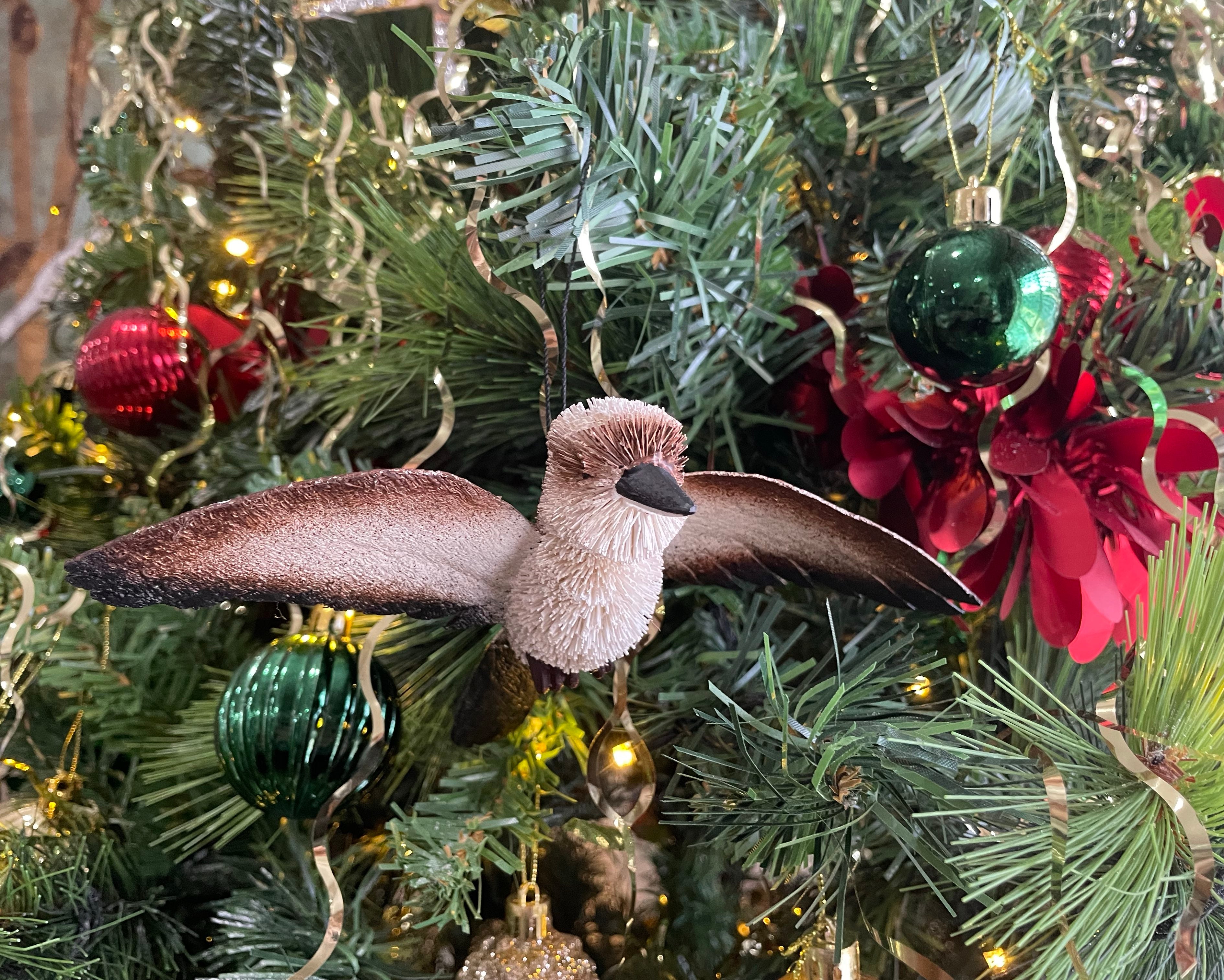 kookaburra ornament wings out