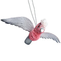pink galah ornament wings out