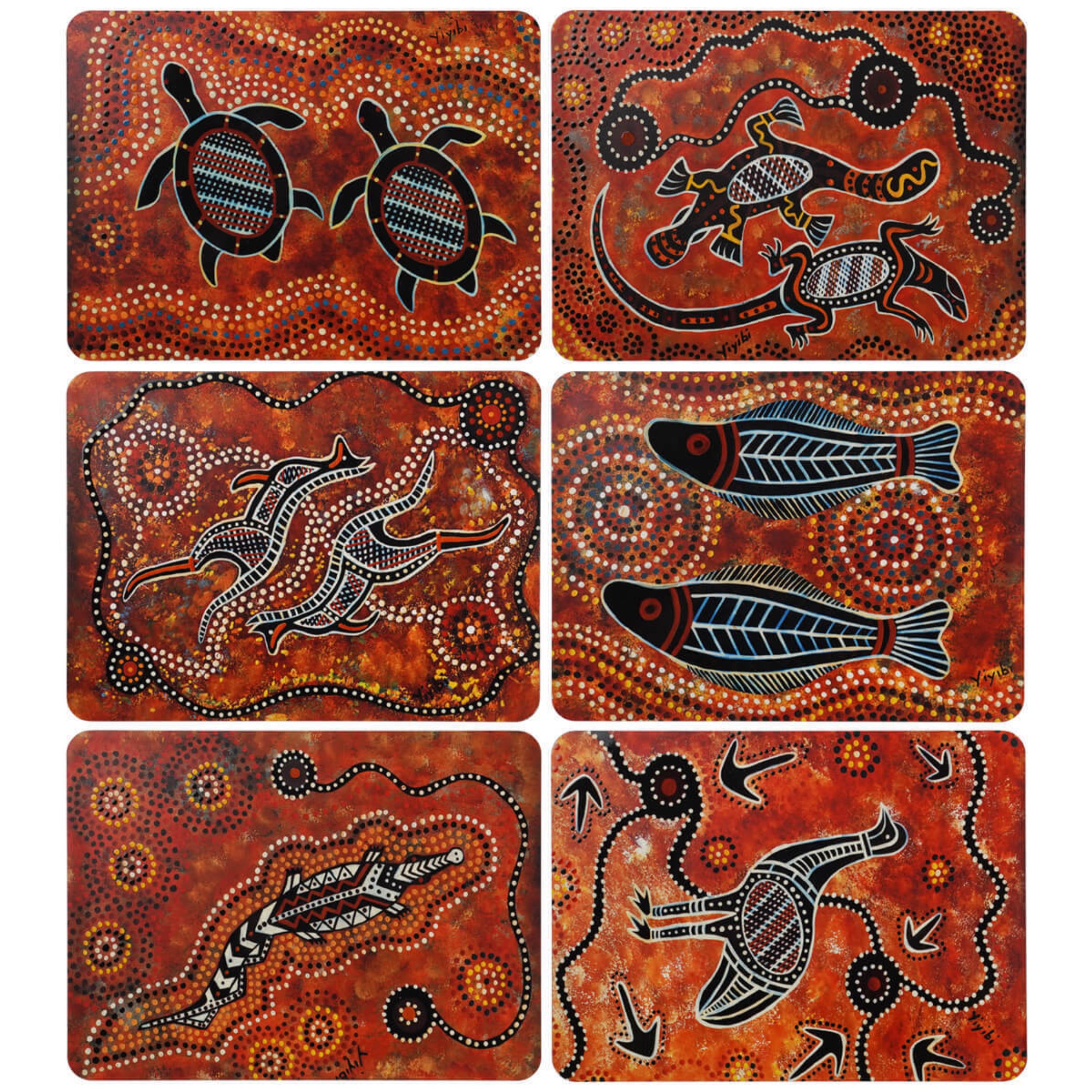 aboriginal placemats coasters