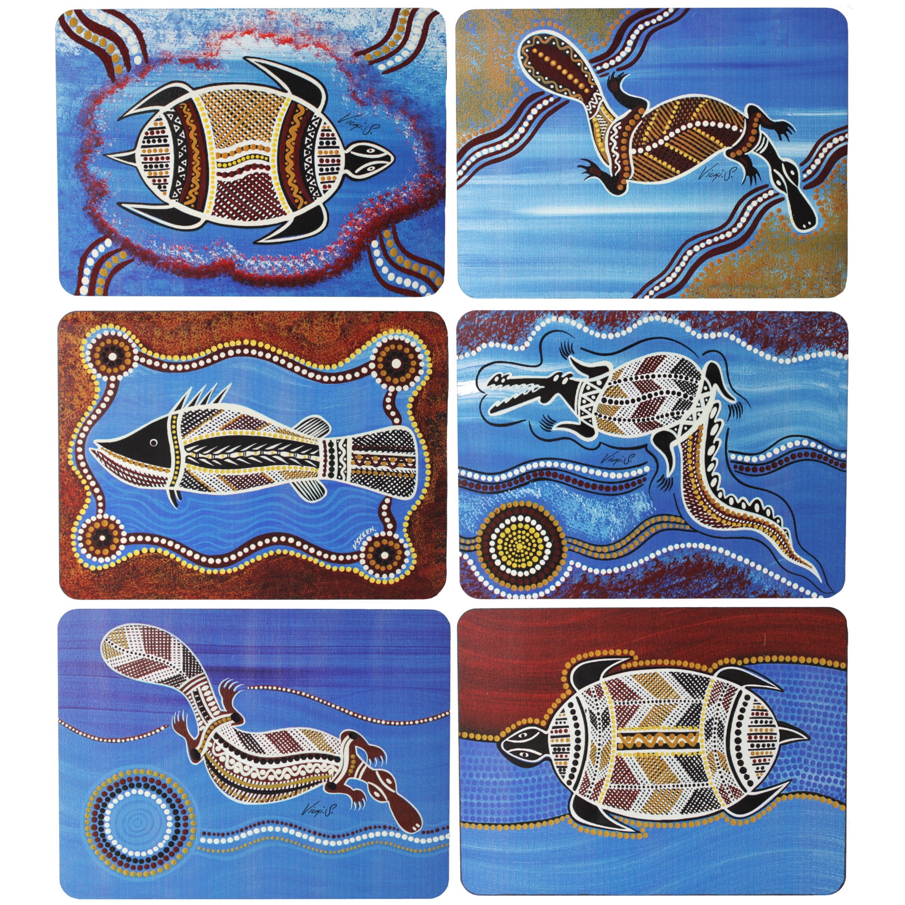 aboriginal placemats coasters