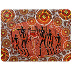 6 PLACEMATS + 6 COASTERS - MADE IN AUSTRALIA - CORK - GATHERINGS - ABORIGINAL, INDIGENOUS, SOUVENIR, GIFT