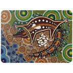 6 PLACEMATS + 6 COASTERS - MADE IN AUSTRALIA - CORK - GATHERINGS - ABORIGINAL, INDIGENOUS, SOUVENIR, GIFT