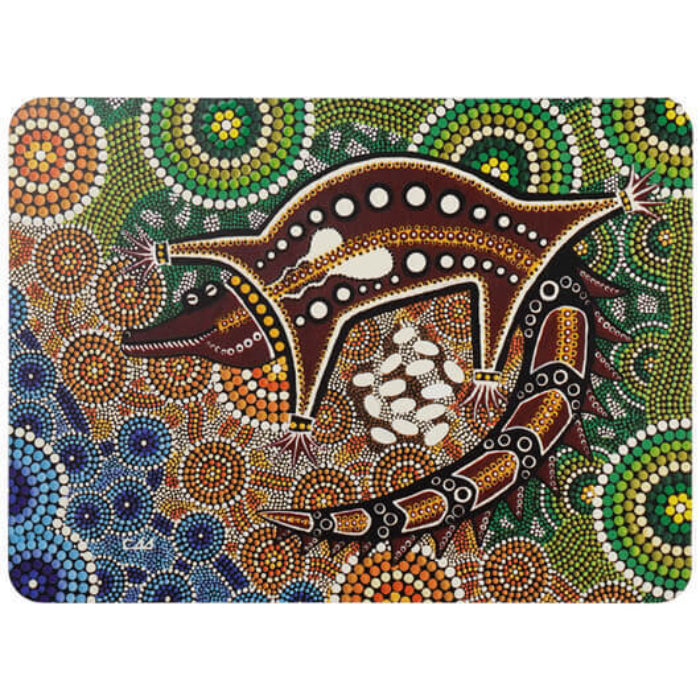 6 PLACEMATS + 6 COASTERS - MADE IN AUSTRALIA - CORK - GATHERINGS - ABORIGINAL, INDIGENOUS, SOUVENIR, GIFT