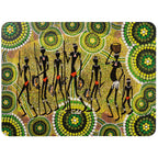 6 PLACEMATS + 6 COASTERS - MADE IN AUSTRALIA - CORK - GATHERINGS - ABORIGINAL, INDIGENOUS, SOUVENIR, GIFT