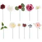 red rose, peony and berry flowers