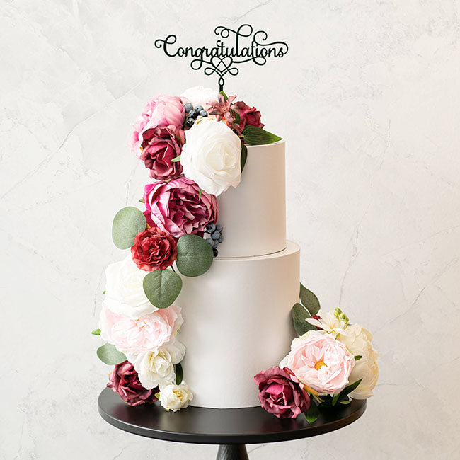 red rose, peony and berry flowers