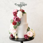 red rose, peony and berry flowers