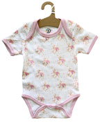 BABY ROMPER + BIB - ABORIGINAL ART - KANGAROO - PINK - 3-6 MONTHS -  AUSTRALIA, INDIGENOUS, SOUVENIR, GIFT