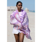 LADIES SCARF - ABORIGINAL ART - LIGHTWEIGHT - A BRIGHT FUTURE - AUSTRALIA, INDIGENOUS, SOUVENIR, GIFT