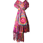 LADIES SCARF - ABORIGINAL ART - WINTER, WARM - JEANIE ROSS - AUSTRALIA, INDIGENOUS, SOUVENIR, GIFT