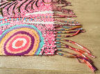 LADIES SCARF - ABORIGINAL ART - WINTER, WARM - JEANIE ROSS - AUSTRALIA, INDIGENOUS, SOUVENIR, GIFT