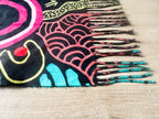 LADIES SCARF - ABORIGINAL ART - WINTER, WARM - JUSTIN BUTLER - AUSTRALIA, INDIGENOUS, SOUVENIR, GIFT
