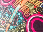 LADIES SCARF - ABORIGINAL ART - WINTER, WARM - JUSTIN BUTLER - AUSTRALIA, INDIGENOUS, SOUVENIR, GIFT