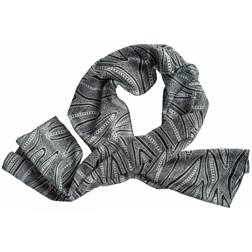 LADIES SCARF - ABORIGINAL ART - LIGHTWEIGHT - LANDSCAPE - AUSTRALIA, INDIGENOUS, SOUVENIR, GIFT