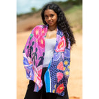 LADIES SCARF - ABORIGINAL ART - LIGHTWEIGHT - THRIVING TOGETHER - AUSTRALIA, INDIGENOUS, SOUVENIR, GIFT