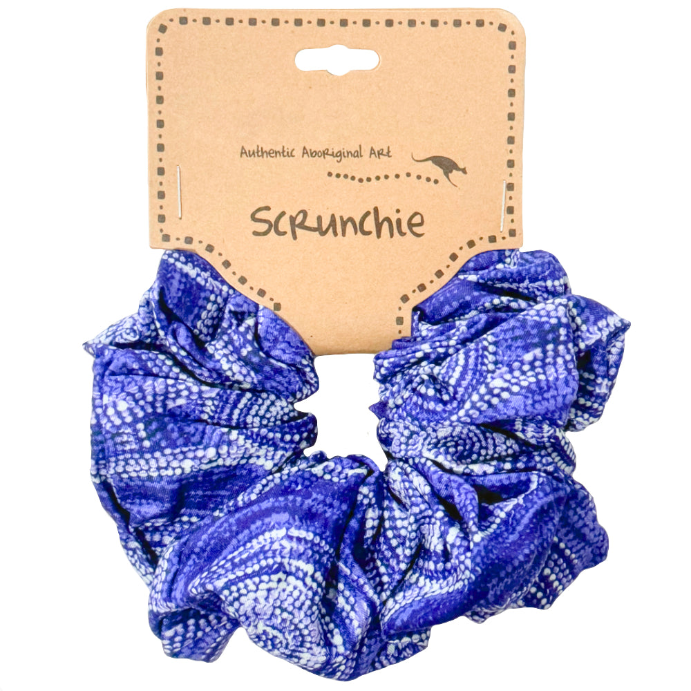 15 x HAIR SCRUNCHIES, HAIR TIES - ABORIGINAL ART - AUSTRALIA, INDIGENOUS, SOUVENIR, GIFT