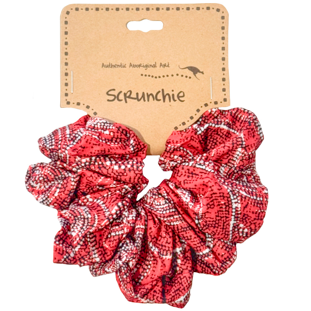15 x HAIR SCRUNCHIES, HAIR TIES - ABORIGINAL ART - AUSTRALIA, INDIGENOUS, SOUVENIR, GIFT