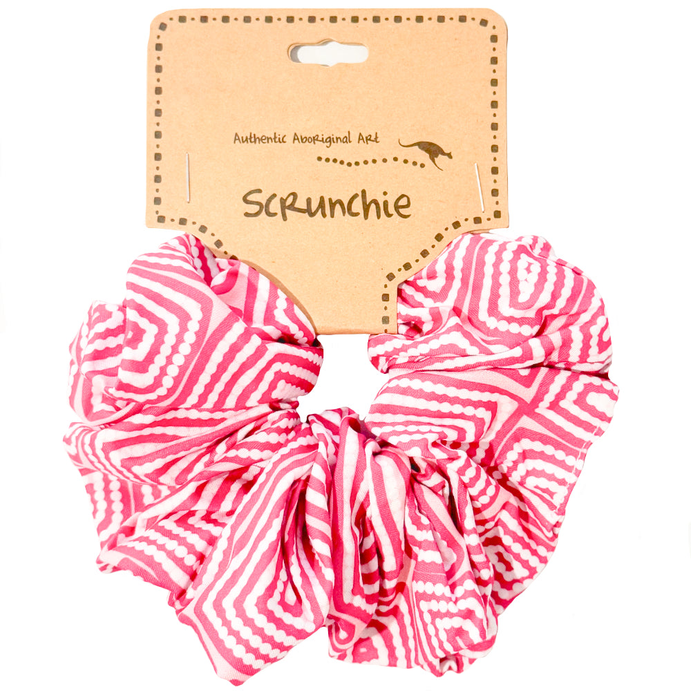 15 x HAIR SCRUNCHIES, HAIR TIES - ABORIGINAL ART - AUSTRALIA, INDIGENOUS, SOUVENIR, GIFT