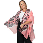 LADIES SHAWL - ABORIGINAL ART - LIGHTWEIGHT - BOOBIE SISTA - AUSTRALIA, INDIGENOUS, SOUVENIR, GIFT, SCARF, BEACH TOP