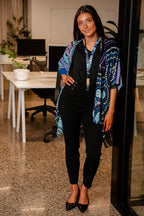 LADIES SHAWL - ABORIGINAL ART - LIGHTWEIGHT - KOORROOKEE GRANDMOTHER - AUSTRALIA, INDIGENOUS, SOUVENIR, GIFT, SCARF, BEACH TOP