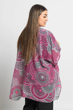 LADIES SHAWL - ABORIGINAL ART - LIGHTWEIGHT - TRIBE OF WOMEN - AUSTRALIA, INDIGENOUS, SOUVENIR, GIFT, SCARF, BEACH TOP
