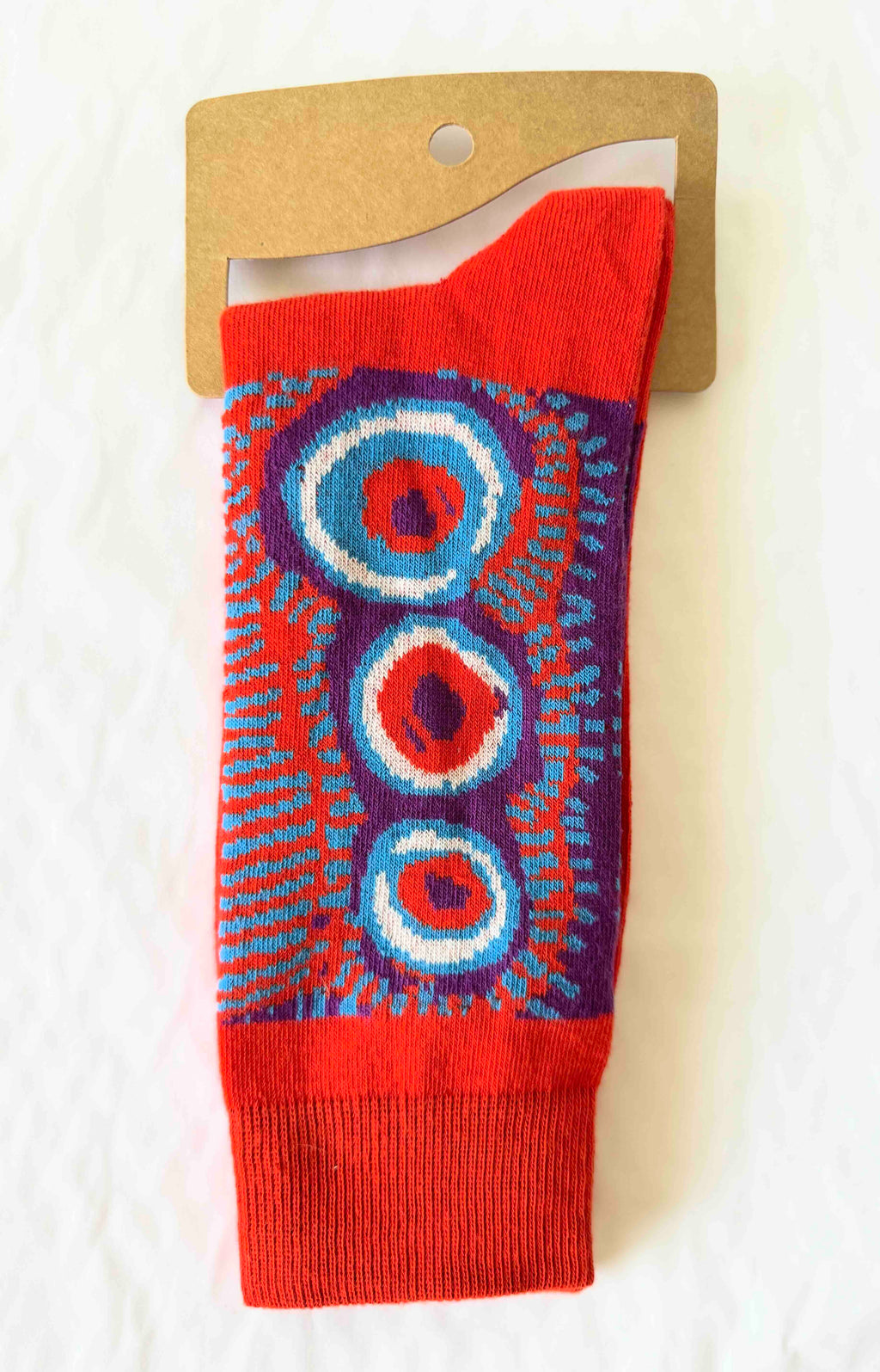 SOCKS - ABORIGINAL ART - ADULT, UNISEX - ONE SIZE - COTTON - MURDIE MORRIS - AUSTRALIA, INDIGENOUS, SOUVENIR, GIFT