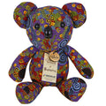 KOALA SOFT TOY, 29cm - COLLECTABLE - ABORIGINAL ART - WOMEN GATHERING AT WATERHOLES - AUSTRALIA, INDIGENOUS, SOUVENIR, GIFT
