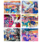 6 PLACEMATS + 6 COASTERS - MADE IN AUSTRALIA - WATERPROOF - NED KELLY - SOUVENIR, GIFT