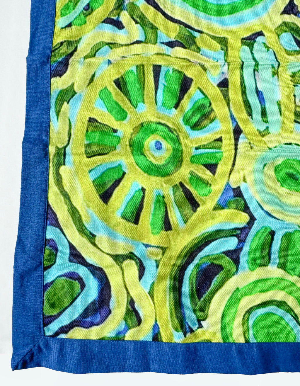 TABLE RUNNER - ABORIGINAL ART - 150x45cm - 100% COTTON - CEDRIC VARCOE - AUSTRALIA, INDIGENOUS, SOUVENIR, GIFT