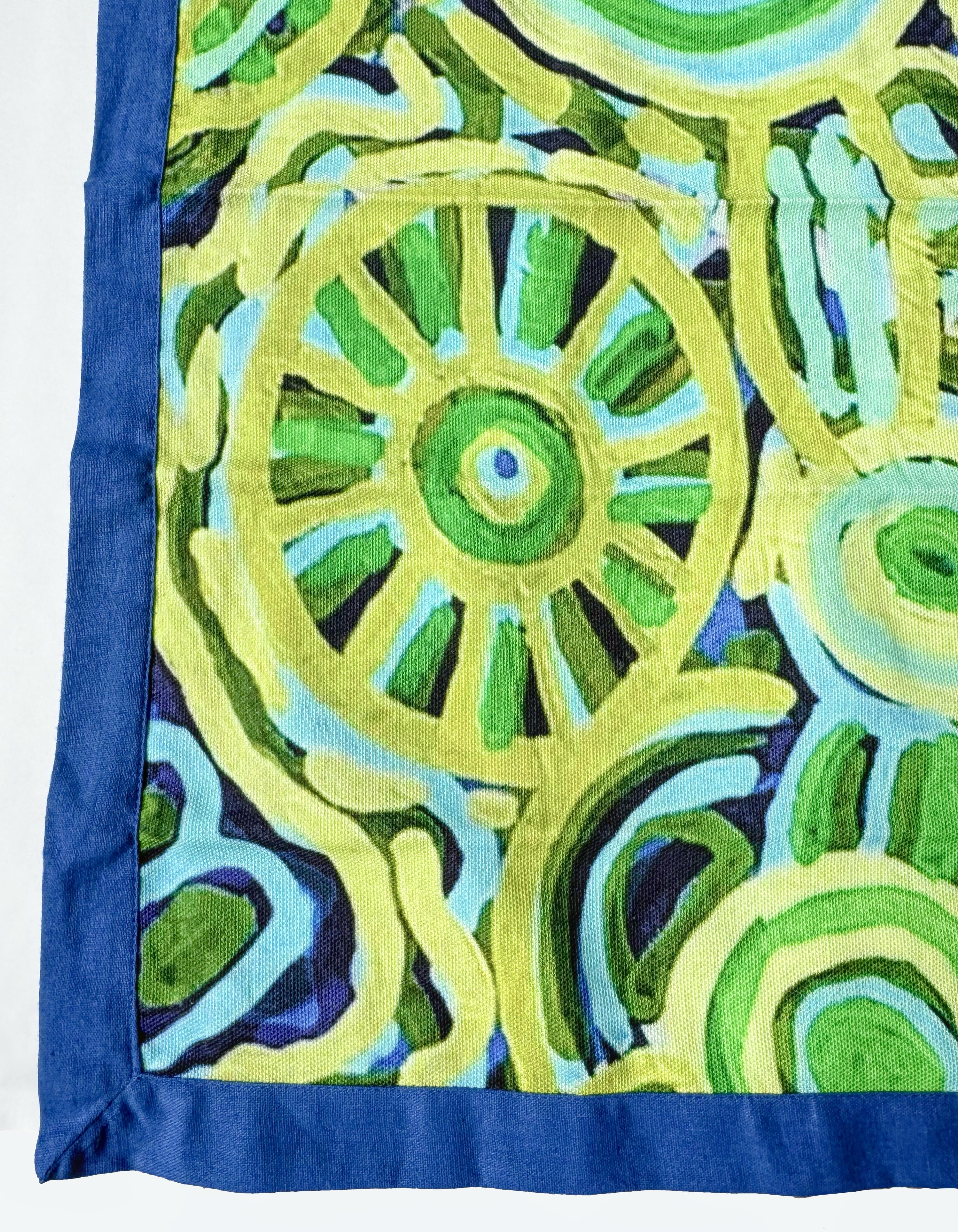 TABLE RUNNER - ABORIGINAL ART - 150x45cm - 100% COTTON - CEDRIC VARCOE - AUSTRALIA, INDIGENOUS, SOUVENIR, GIFT