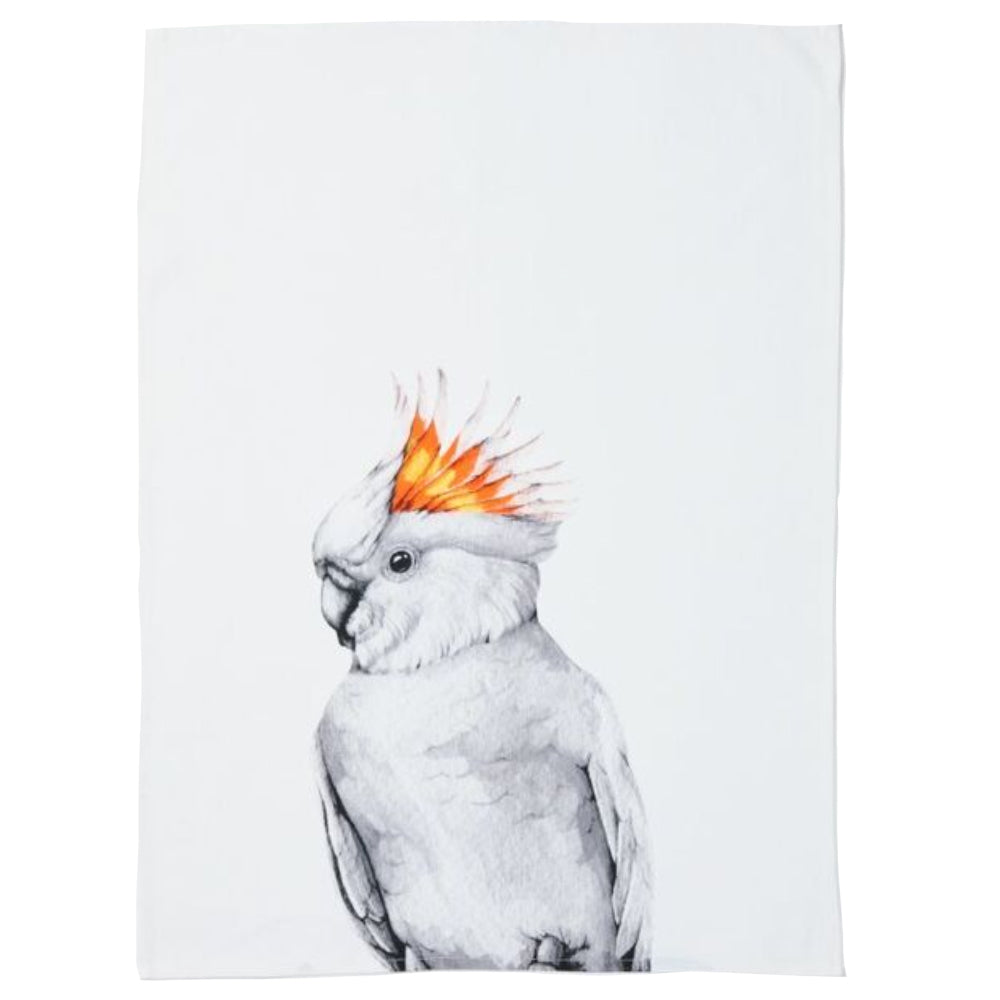 australian bird tea towel
