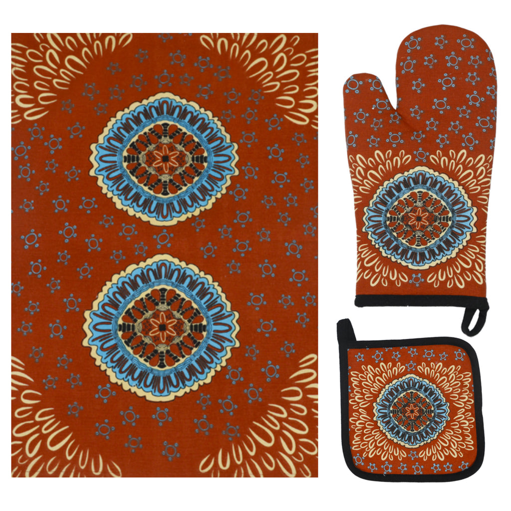 tea towel, oven mitt, pot holder