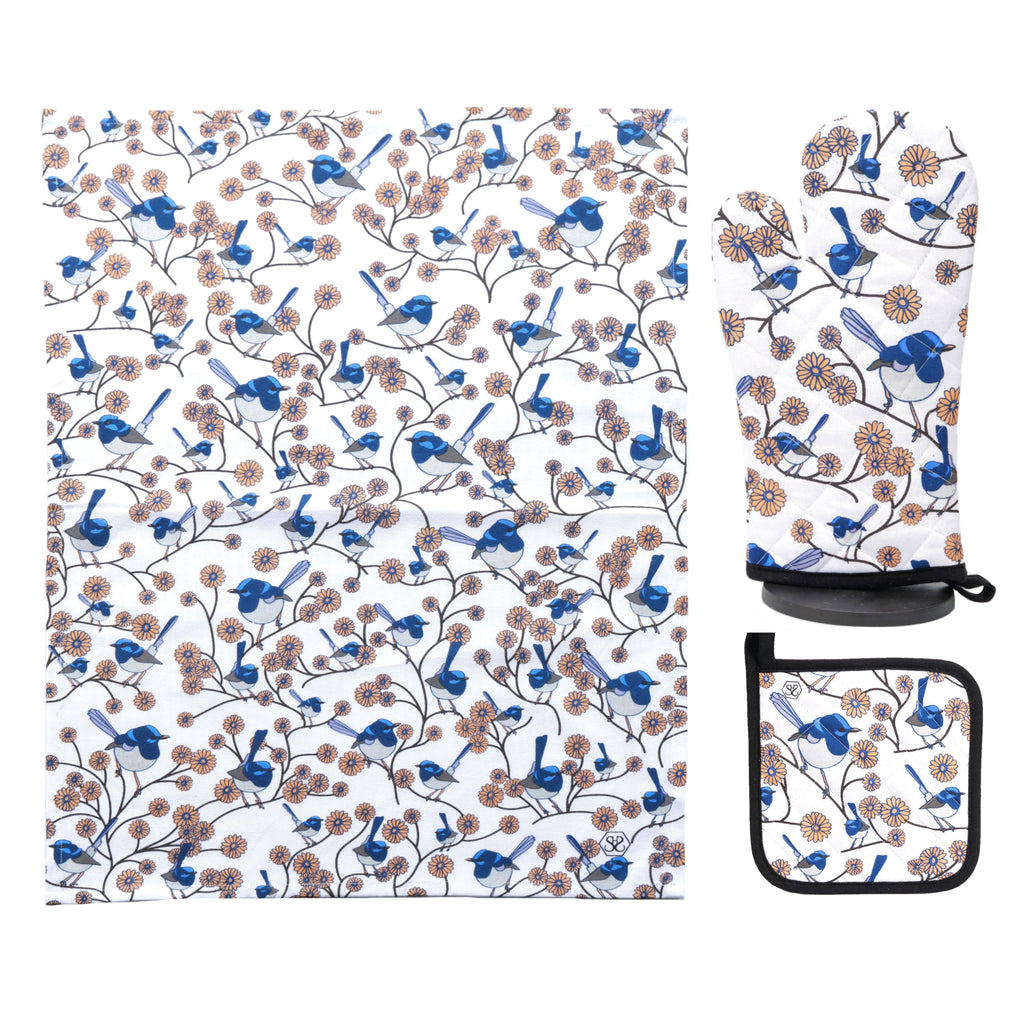 tea towel, oven mitt, pot holder