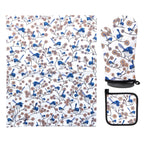 tea towel, oven mitt, pot holder