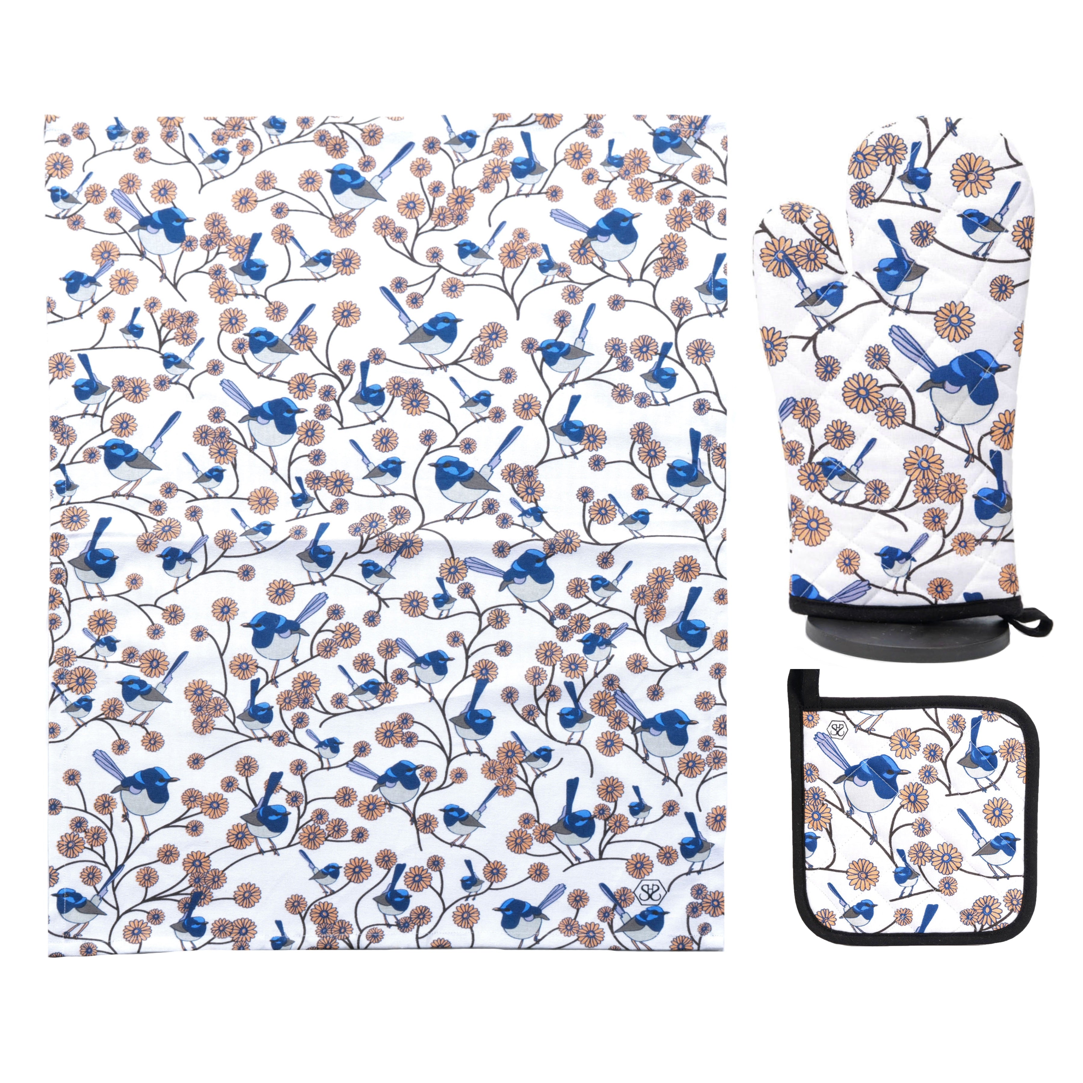 tea towel, oven mitt, pot holder