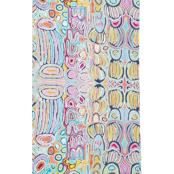 TEA TOWEL, KITCHEN TOWEL - ABORIGINAL ART - MADE IN AUSTRALIA - 100% COTTON - JUDY WATSON - INDIGENOUS, SOUVENIR, GIFT