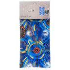 TEA TOWEL, KITCHEN TOWEL - ABORIGINAL ART - MEETING PLACE WATER - 100% MICROFIBRE - AUSTRALIA, INDIGENOUS, SOUVENIR, GIFT