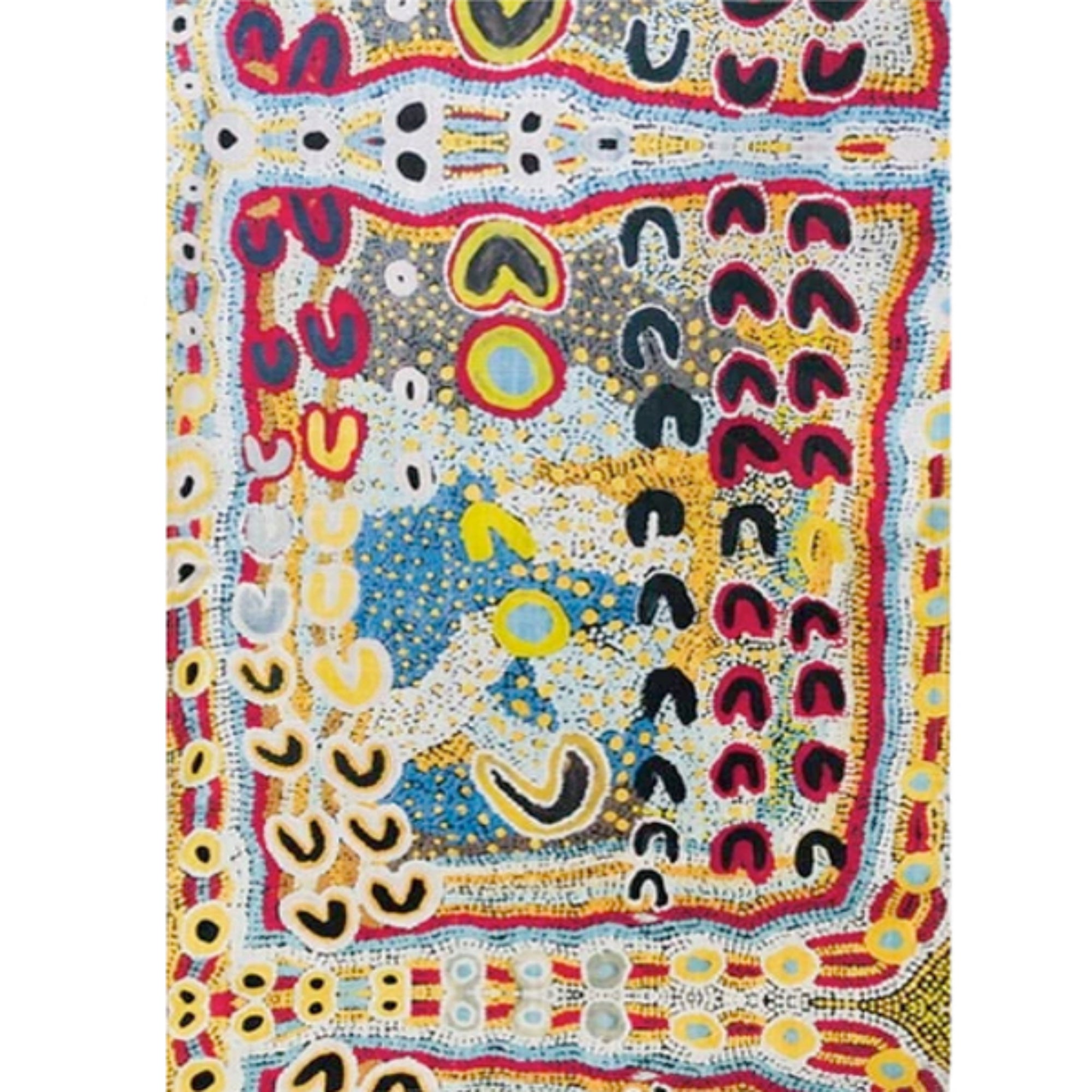 TEA TOWEL, KITCHEN TOWEL - ABORIGINAL ART - MADE IN AUSTRALIA - 100% COTTON - ROSIE LALA - INDIGENOUS, SOUVENIR, GIFT