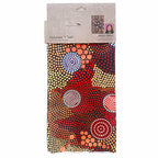 TEA TOWEL, KITCHEN TOWEL - ABORIGINAL ART - UPPER BULLAWA - 100% MICROFIBRE - AUSTRALIA, INDIGENOUS, SOUVENIR, GIFT